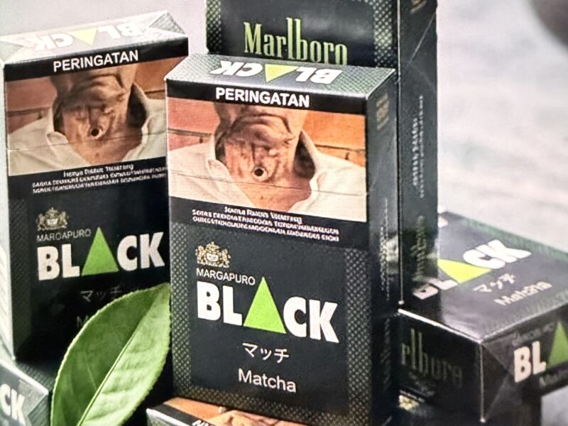 Rokok tembakan pabrikan besar bermerek Margopuro Black Matcha yang dikabarkan dimiliki Ipung Bocah Sakti. 