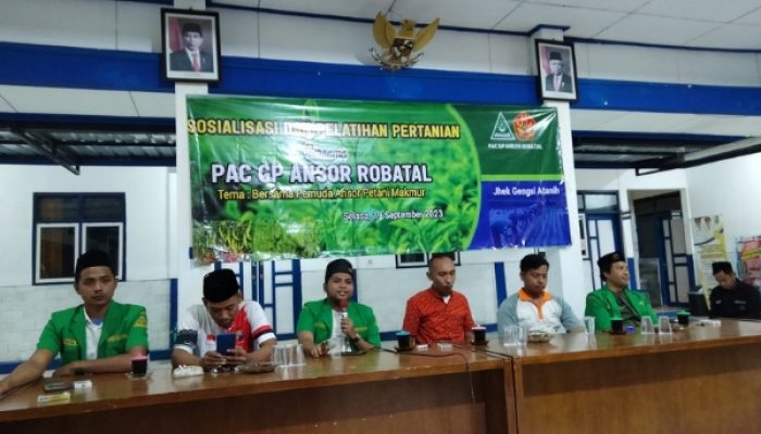 Optimis Hapus Persepsi Bertani Miskin, PAC GP Ansor Robatal Gelar Sosialisasi dan Pelatihan Pertanian.
