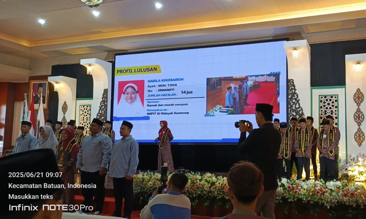 SDT2Q Insan Permata Gelar Haflatut Takharruj Angkatan II: Satu Siswa Khatam 30 Juz, Kelas 1 Hafal 15 Juz
