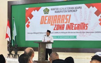 Deklarasi Zona Integritas Kemenag Sumenep: Cuci Tangan Kepala