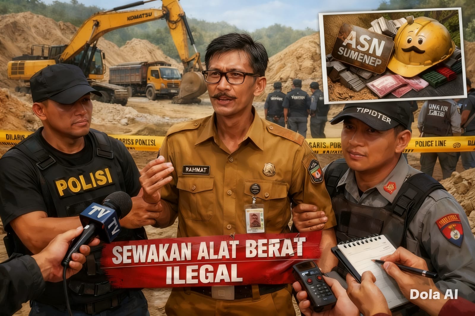 ASN Sumenep Sewakan Alat Berat Untuk Tambang Galian C